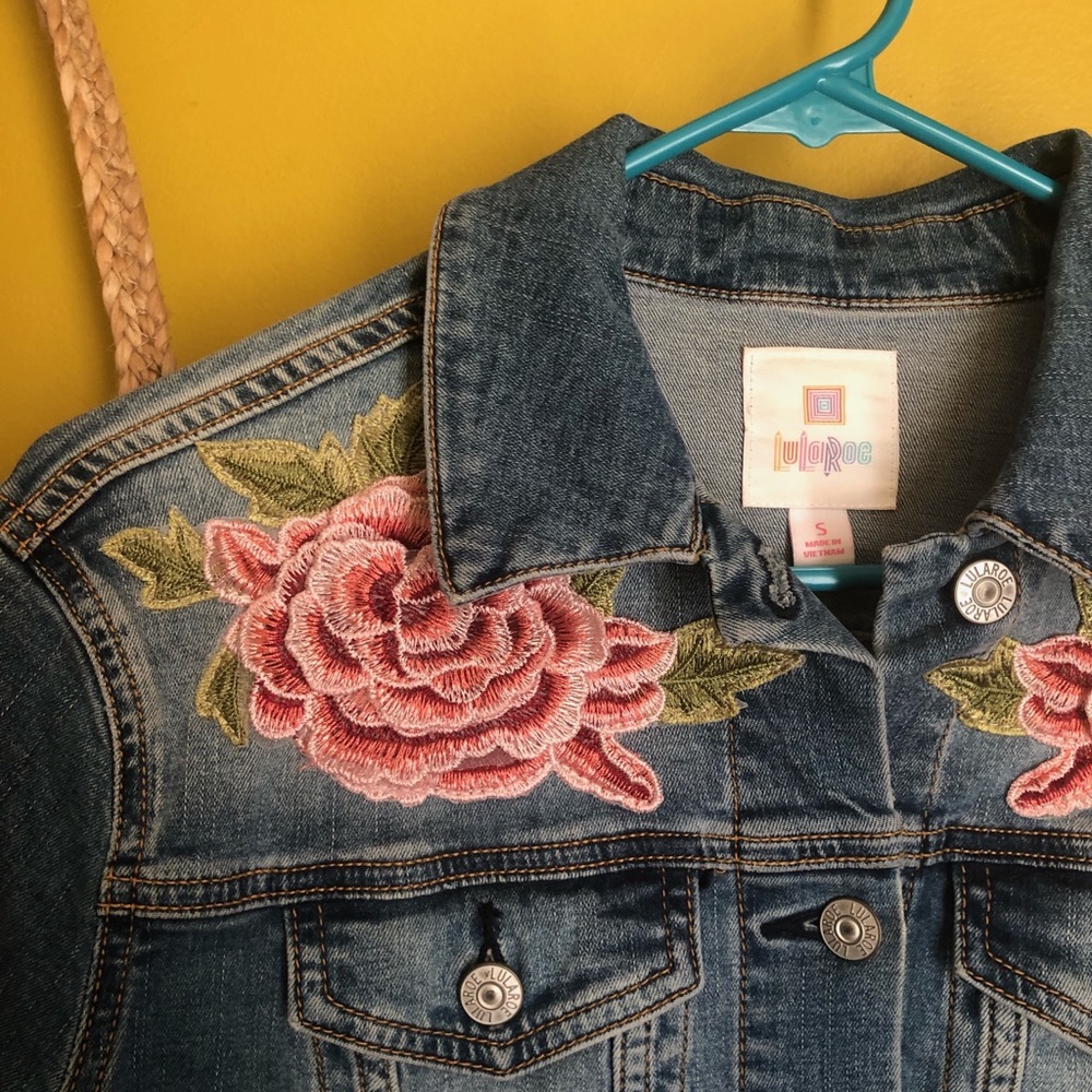 LuLaRoe Harvey Jean Jacket - Picture 3 of 4